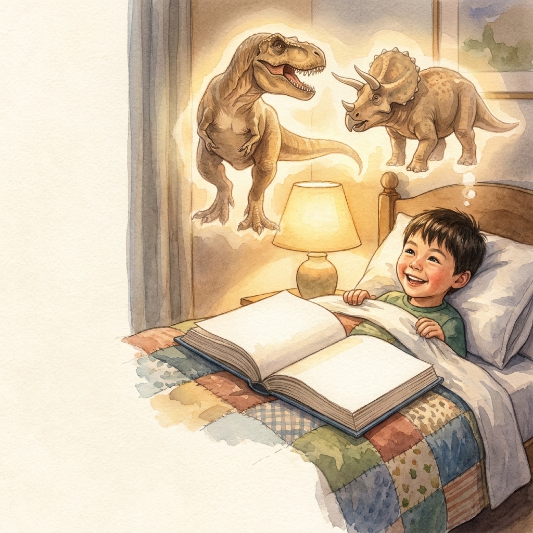 Bedtime With Dinosaurs proof example